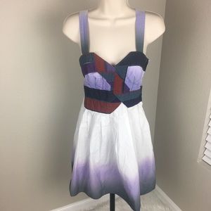 Silence and noise small purple ombré dress